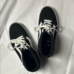 Vans Black and White Classic Low-Top Sneakers